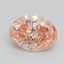 1.70 Ct. Fancy Intense Pink Oval Lab Grown Diamond