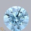 2.90 Ct. Fancy Vivid  Blue Round Lab Grown Diamond