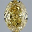 6.06 Ct. Fancy Intense Yellow Oval Lab Grown Diamond