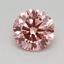 0.59 Ct. Fancy Vivid Pink Round Lab Grown Diamond