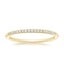 18K Yellow Gold Whisper One-Quarter Coverage Diamond Ring (1/10 ct. tw.), smalltop view
