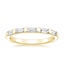 18K Yellow Gold Lane Diamond Ring (1/3 ct. tw.), smalltop view