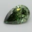 3.02 Ct. Fancy Vivid Pacific Green Pear Lab Grown Diamond
