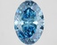 2.56 Ct. Fancy Vivid Blue Oval Lab Grown Diamond