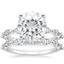 18KW Moissanite Joelle Diamond Bridal Set (3/4 ct. tw.), smalltop view