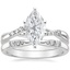 Platinum Chamise Diamond Ring (1/15 ct. tw.) with Lark Diamond Ring