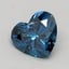 1.01 Ct. Fancy Vivid Blue Heart Lab Grown Diamond