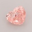 1.71 Ct. Fancy Vivid  Pink Heart Lab Grown Diamond