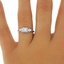 The Erika Ring, smalltop view on a hand