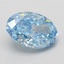 2.08 Ct. Fancy Vivid Blue Oval Lab Grown Diamond