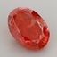 6.11 Ct. Fancy Vivid Red Oval Lab Grown Diamond