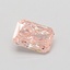 0.47 Ct. Fancy Vivid Pink Radiant Lab Grown Diamond