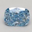 2.08 Ct. Fancy Vivid Blue Cushion Lab Grown Diamond