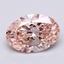 2.99 Ct. Fancy Vivid  Pink Oval Lab Grown Diamond