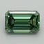 2.22 Ct. Fancy Vivid Pacific Green Emerald Lab Grown Diamond