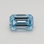 0.34 Ct. Fancy Intense Blue Emerald Lab Grown Diamond