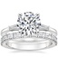 Platinum Tapered Baguette Diamond Ring with Gemma Diamond Ring (1/2 ct. tw.)