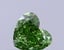0.30 Ct. Fancy Vivid  Green Heart Lab Grown Diamond