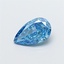 1.02 Ct. Fancy Vivid  Blue Pear Lab Grown Diamond