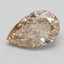 2.09 Ct. Light  Brown Pear Lab Grown Diamond