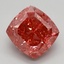 2.90 Ct. Fancy Vivid Pink Cushion Lab Grown Diamond