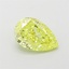 1.01 Ct. Fancy Vivid  Yellow Pear Lab Grown Diamond