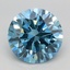 2.07 Ct. Fancy Vivid Blue Round Lab Grown Diamond