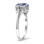 The Celene Ring, smalltop view on a hand