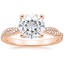 14K Rose Gold Petite Luxe Twisted Vine Diamond Ring (1/4 ct. tw.), smalltop view