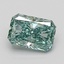 0.95 Ct. Fancy Green Radiant Lab Grown Diamond