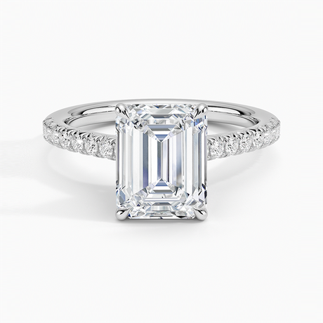 Cathedral Pavé Diamond Ring