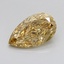 0.99 Ct. Fancy Vivid Yellow Pear Lab Grown Diamond