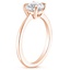 14K Rose Gold Elle Solitaire Ring, smallside view