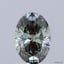1.10 Ct. Fancy Intense Blue Green Oval Lab Grown Diamond