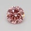 0.44 Ct. Fancy Vivid Pink Round Lab Grown Diamond