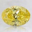 1.31 Ct. Fancy Vivid Yellow Oval Lab Grown Diamond