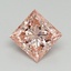 1.78 Ct. Fancy Vivid Pink Princess Lab Grown Diamond
