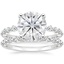 18KW Moissanite Marseille Diamond Bridal Set (1/2 ct. tw.), smalltop view