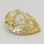 1.80 Ct. Fancy Intense  Yellow Pear Lab Grown Diamond