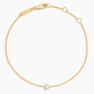 Heart Lab Diamond Bezel Bracelet (1/8 ct. tw.)