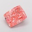 3.23 Ct. Fancy Vivid Pink Cushion Lab Grown Diamond