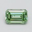 1.01 Ct. Fancy Vivid Pacific Green Emerald Lab Grown Diamond