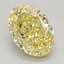 2.67 Ct. Fancy Vivid Yellow Oval Lab Grown Diamond