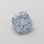 1.20 Ct. Fancy Vivid  Blue Cushion Lab Grown Diamond