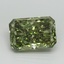 5.00 Ct. Fancy Vivid Green Radiant Lab Grown Diamond