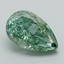 1.70 Ct. Fancy Vivid Green Pear Lab Grown Diamond