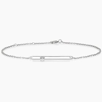 Diamond Bar Bracelet