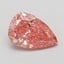 0.87 Ct. Fancy Vivid Pink Pear Lab Grown Diamond
