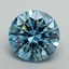 5.02 Ct. Fancy Vivid Blue Round Lab Grown Diamond