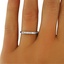 The Fostoria Ring, smalltop view on a hand